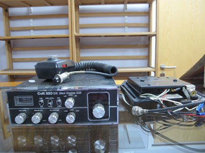 Lot 555 - A Colt 320 DX Black Shadow SSB CB Radio...