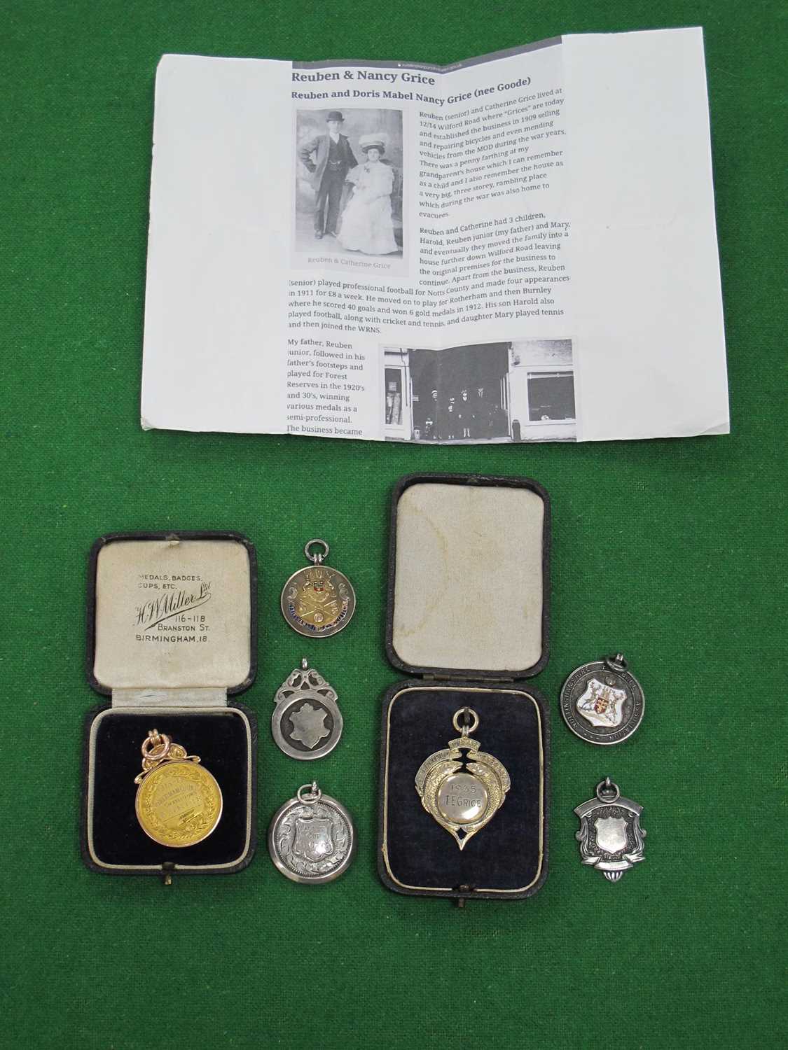Lot 823 - Medal - Rotherham County, 1913-14 Midland...