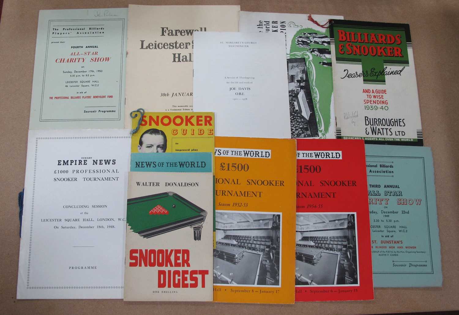 Lot 736 - Snooker, 1948 Sunday Empire News £1000...
