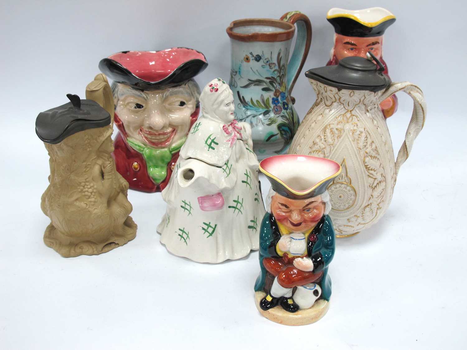 Lot 1267 - Burlington Toby Jugs, XIX Century jugs, Little...