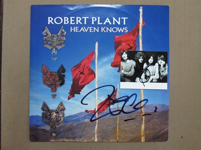 Lot 873 - Robert Plant Signature, on the cover of...