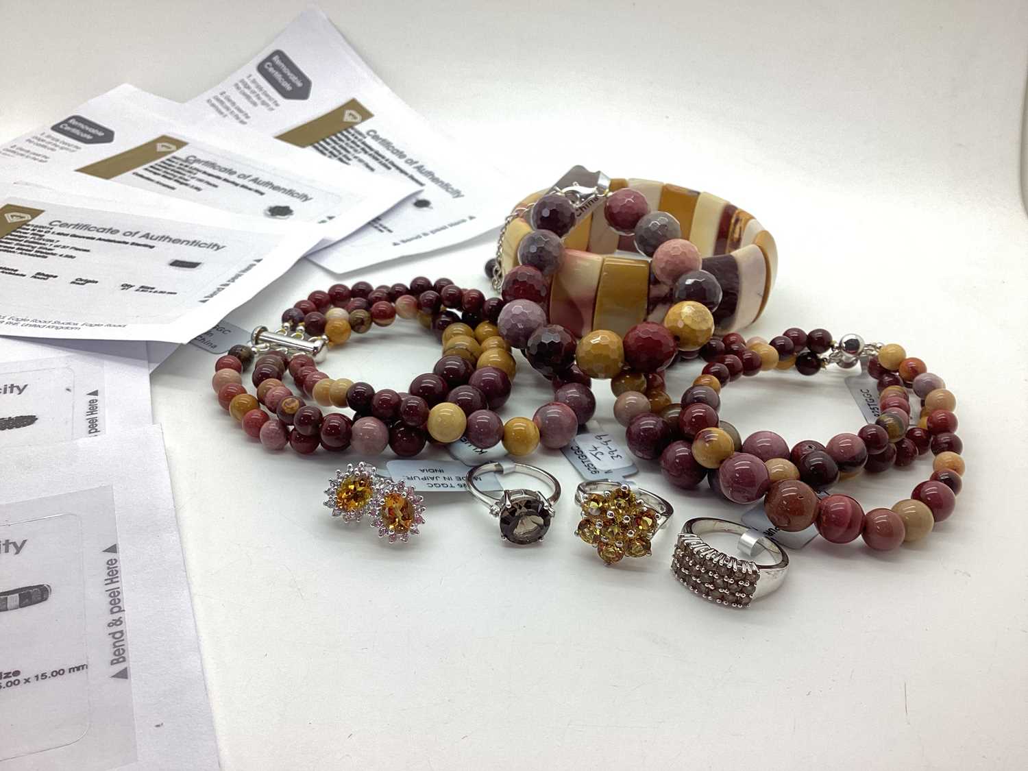 Lot 123 - The Genuine Gemstone Company Ltd; Mookite Bead...