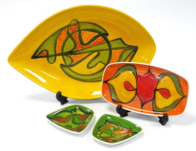 Lot 1202 - Poole Pottery circa 1970s Teardrop Dish,...