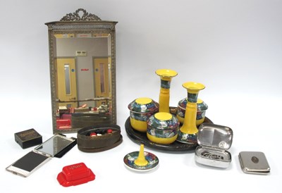 Lot 1223 - Early XX Century Dressing Table Mirror with...