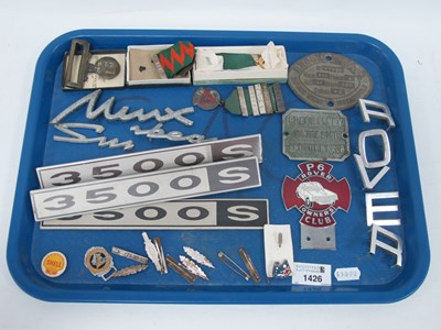 Lot 1426 - Motoring - Rover P6 Owners Club Enamelled Car...