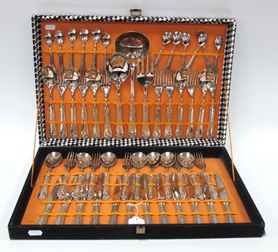 Lot 1283 - A Collection of Silver Plated Cutlery, 51...