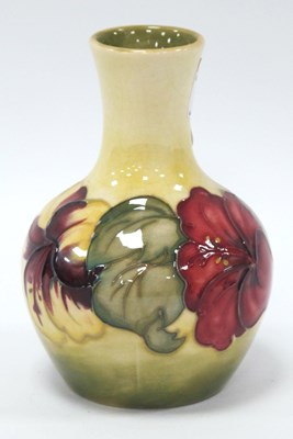 Lot 1232 - Moorcroft Pottery Small Hibiscus Pattern Vase,...