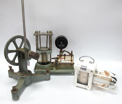 Lot 1353 - Casella of London barograph in white painted...