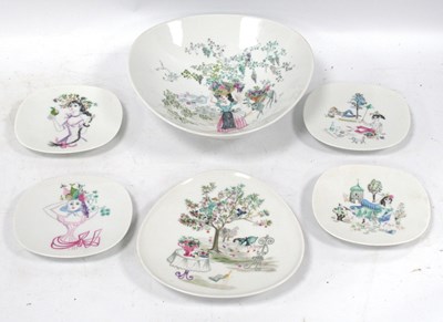 Lot 1200 - Bele Bachem for Rosenthal, Triangular Shaped...