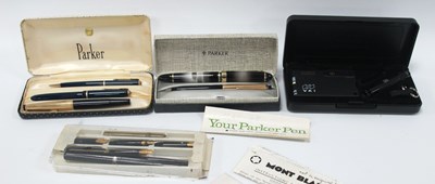 Lot 1288 - Parker Slimfold Ink Pen, with 14k nib, other...