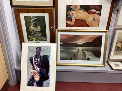 Lot 1519 - Poster Prints - Monet, Hammel, Nuda Rosa and...