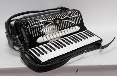 Lot 1273 - A Sonola Bass 120 Piano Accordion, with carry...