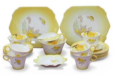 Lot 1047 - A Shelley Porcelain Part Tea Service,...