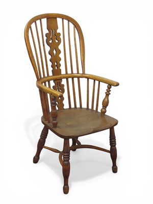 Lot 1535 - A XIX Century Ash and Elm Windsor Chair, with...