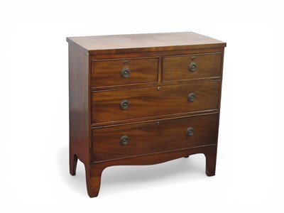 Lot 1577 - A XIX Century Mahogany Chest of Drawers, with...