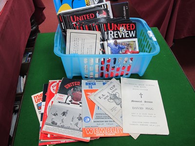 Lot 861 - Manchester United Programmes - Champions...