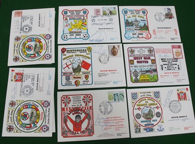 Lot 783 - Autographed Official Football Covers - Lee,...