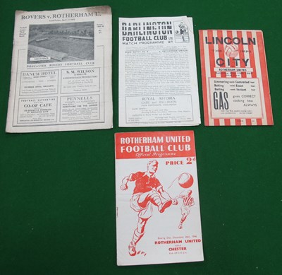 Lot 884 - Rotherham United Programmes 1946-7 v Chester,...