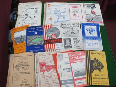 Lot 879 - Rotherham United 1950s Away Programmes...