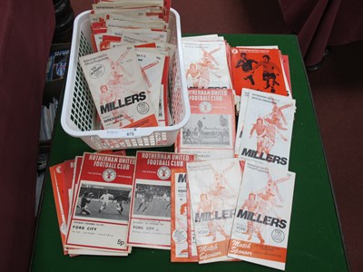 Lot 875 - Rotherham United Home Programmes 1971-79, a...