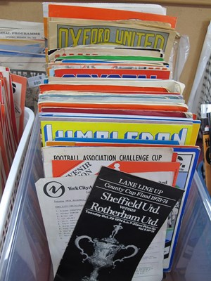 Lot 876 - Rotherham United 1970s Away Programmes...