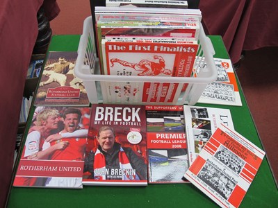 Lot 874 - Rotherham United Books, including - Breck,...