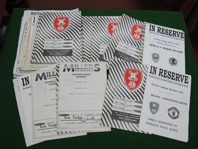 Lot 878 - Rotherham United Reserves Programmes, mainly...