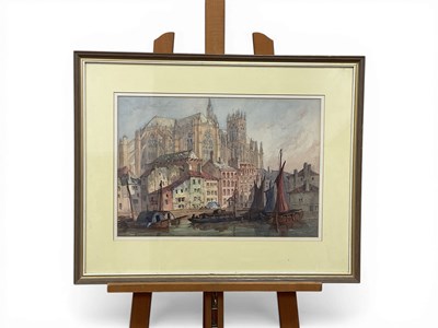 Lot 1196 - PAUL MARNEY (1834-1914) 
A Cathedral Before...