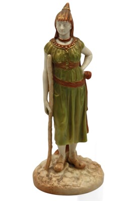 Lot 1068 - A Royal Worcester Porcelain Figure "Indian...