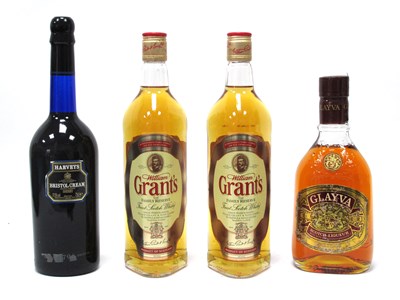 Lot 1468 - Whisky - Harvey's Bristol Cream Sherry;...