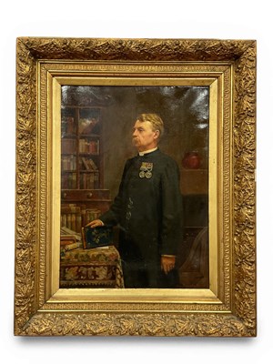 Lot 1159 - FREDERICK SWYNNERTON (1858-1918) Portrait of...
