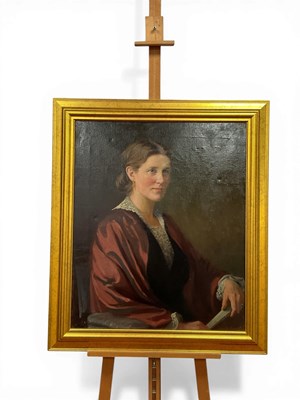 Lot 1212 - FRANK BROOKS (1854-1937) 
Portrait of Maud...