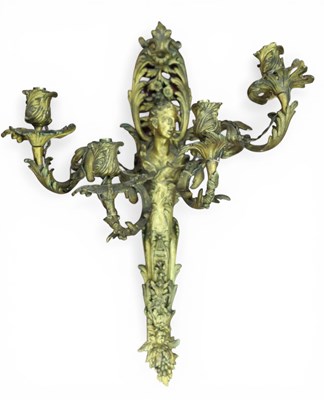 Lot 1316 - An Early XX Century Four Branch Ormolu Wall...