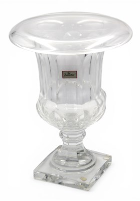 Lot 1005 - A Large French Baccarat Medicis Glass Urn, by...
