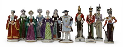 Lot 1052 - A Set of Seven Sitzendorf Porcelain Figures,...