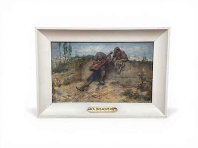 Lot 1155 - W A BREAKSPEARE The Gay Troubadour, oil on...