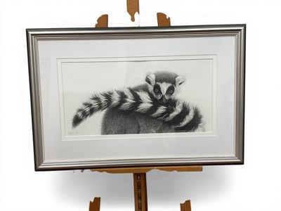 Lot 1157 - GARY HODGES (b.1954) *ARR Ring-tailed Lemur,...
