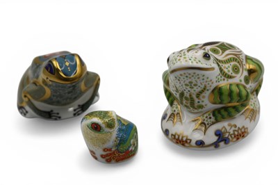 Lot 1083 - A Royal Crown Derby Porcelain Paperweight,...