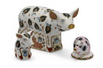 Lot 1090 - A Royal Crown Derby Porcelain Paperweight,...