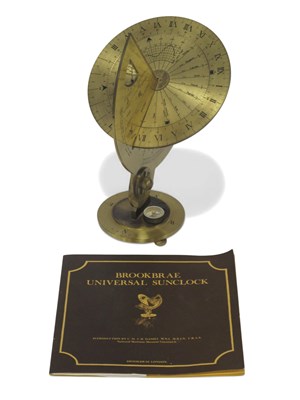 Lot 1356 - A Brass Engraved and Calibrated Brookbrae...