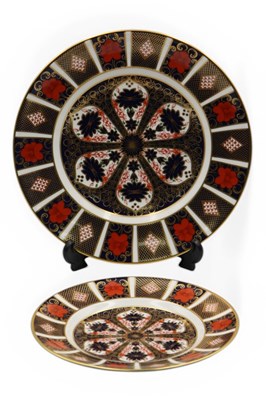 Lot 1045 - Two Royal Crown Derby Porcelain Plates,...