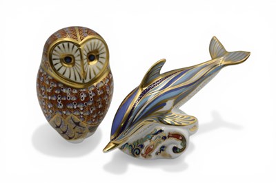 Lot 1086 - A Royal Crown Derby Porcelain Paperweight,...