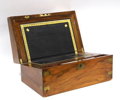 Lot 1335 - A Late XIX Century Walnut Writing Box, with...