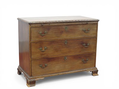 Lot 1561 - A XVIII Century Mahogany Chest of Drawers, top...
