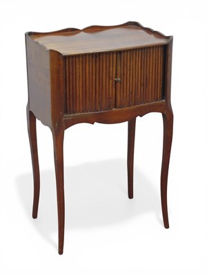Lot 1593 - A XX Century Continental Walnut Bedside...