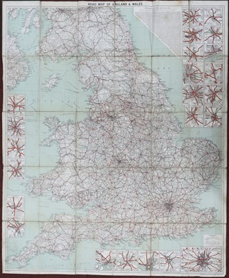 Lot 1355 - A Geographia (1923) Ltd Road Map of England...