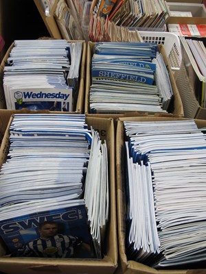 Lot 828 - Sheffield Wednesday Home Programmes 1980s and...