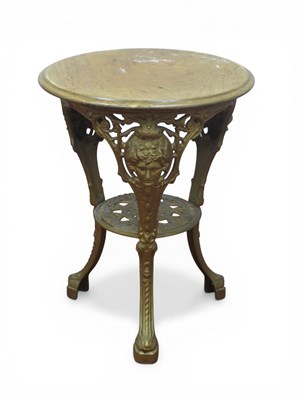 Lot 1569 - A XIX Century Cast Iron Pub Table, (Gaskell &...