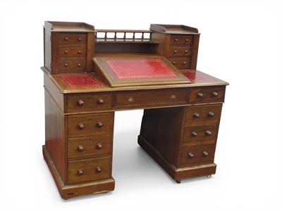 Lot 1554 - A Late XIX Century Mahogany Twin Pedestal...