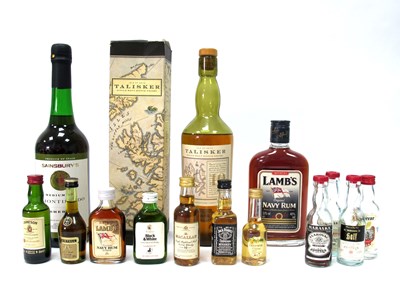 Lot 1453 - Whisky - Talisker 10 Whiskey, (opened), Sherry,...